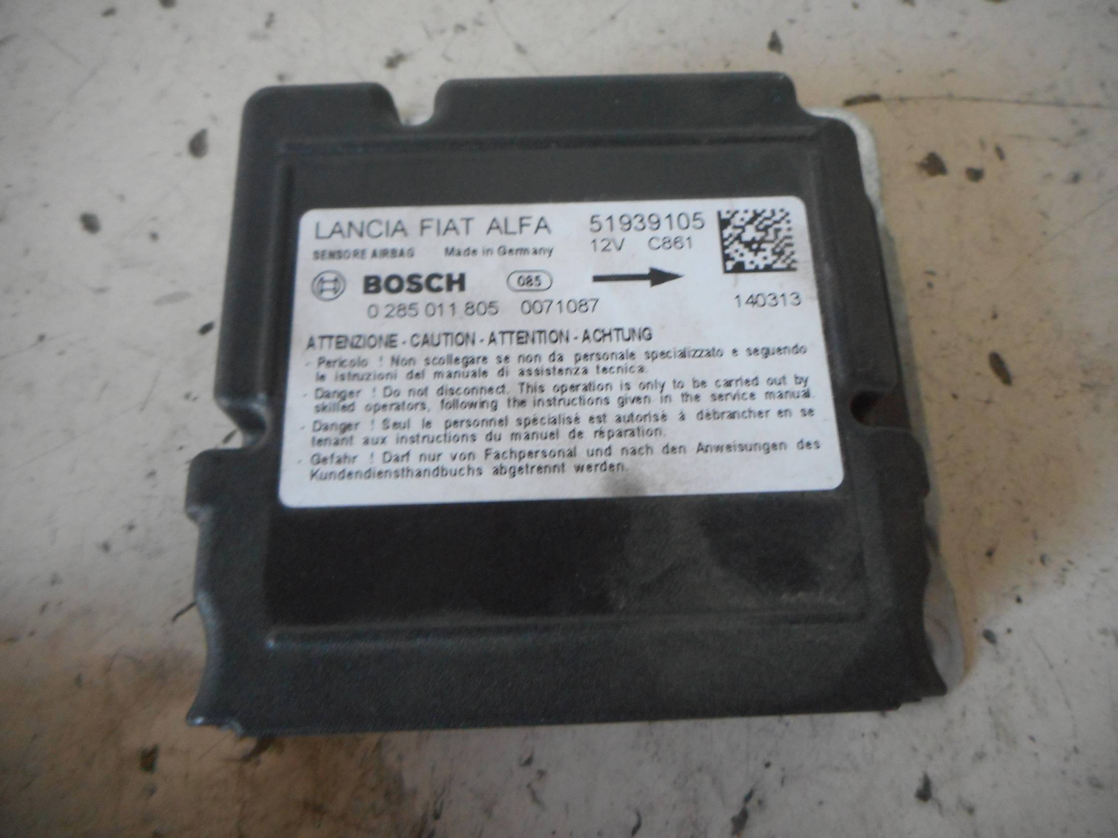 Dispositivo airbag lato guida